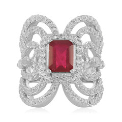 Anello in argento con Rubino del Madagascar