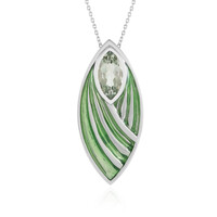 Collana in argento con Ametista Verde (Adela Silber)