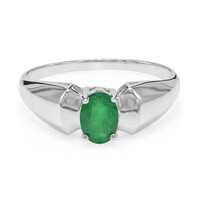 Anello da uomo in argento con Smeraldo Sao Francisco