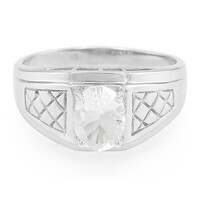 Anello da uomo in argento con Petalite