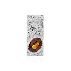 Ciondolo in argento con Zircone Arancione