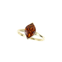 Anello in argento con Ambra Baltica