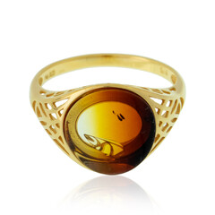 Anello in argento con Ambra Baltica