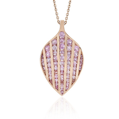 Collana in oro con Zaffiro Rosa (KM by Juwelo)