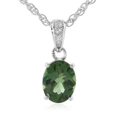 Collana in argento con Apatite Cromo