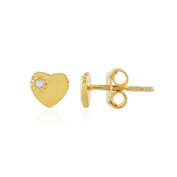Orecchini in argento con Diamante I2 (I)