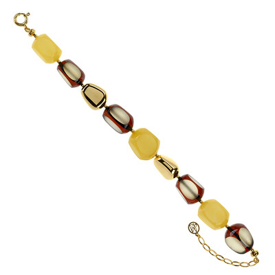 Bracciale in argento con Ambra Baltica (dagen)