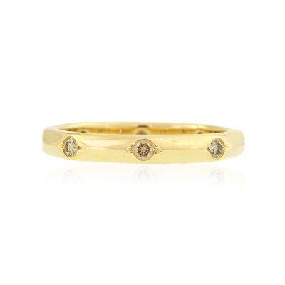 Anello in oro con Diamante Champagne d'Argyle SI2 (de Melo)