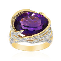 Anello in oro con Ametista Siberiana (Adela Gold)