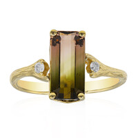Anello in oro con Tormalina Neon del Congo (Smithsonian)