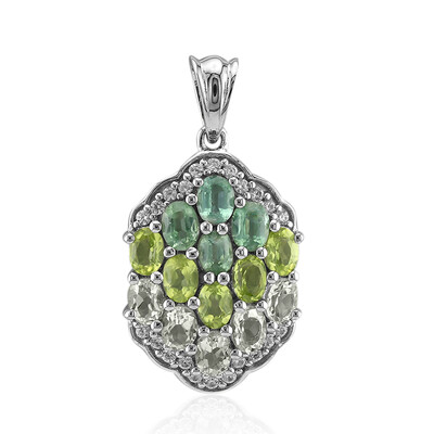 Ciondolo in argento con Cianite Menta