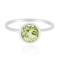 Anello in argento con Quarzo Ouro Verde