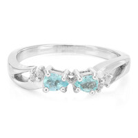 Anello in argento con Apatite Blu
