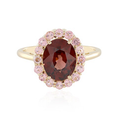 Anello in oro con Zircone Mogano