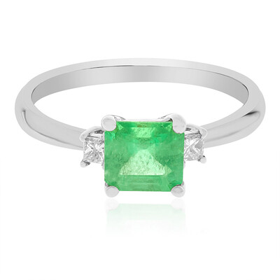 Anello in oro con Smeraldo Zambia AAA (CIRARI)