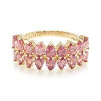 Anello in oro con Zaffiro Padparadscha (non riscaldato) (AMAYANI)