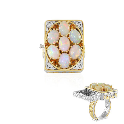 Anello in argento con Opale di Welo (Gems en Vogue)