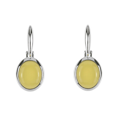 Orecchini in argento con Ambra Baltica (dagen)