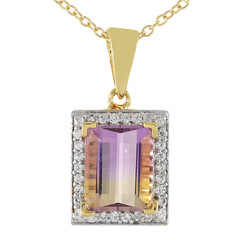 Collana in argento con Ametrina