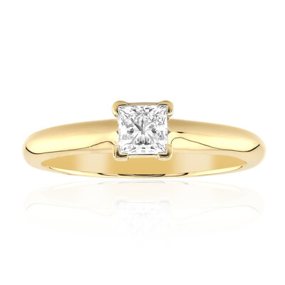 Anello in oro con Diamante IF (D) (Annette)