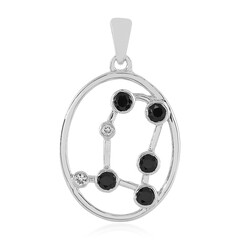 Ciondolo in argento con Spinello Nero
