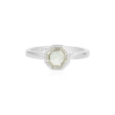 Anello in argento con Ametista Verde