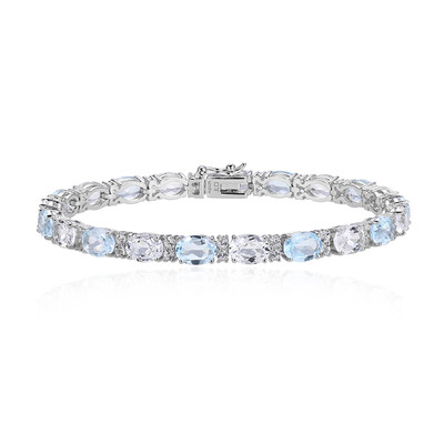 Bracciale in argento con Topazio Blu Cielo