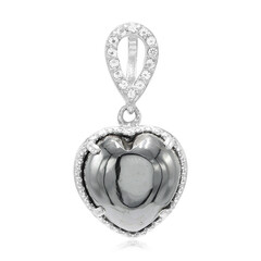 Ciondolo in argento con Ematite Nera