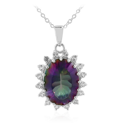 Collana in argento con Quarzo Mistico
