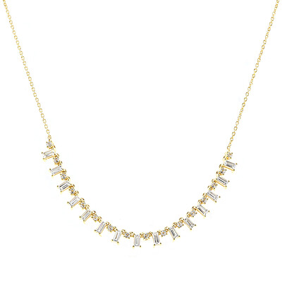 Collana in argento con Topazio Bianco