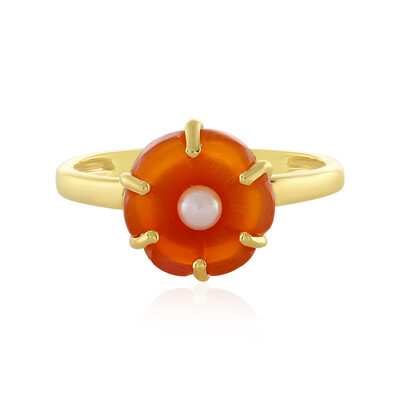 Anello in argento con Corniola