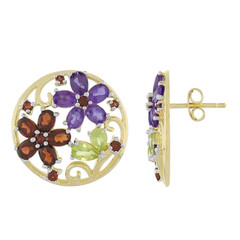 Orecchini in argento con Peridoto