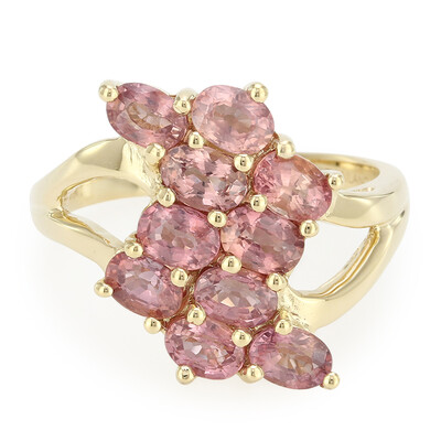 Anello in oro con Zaffiro Padparadscha (non riscaldato) (AMAYANI)