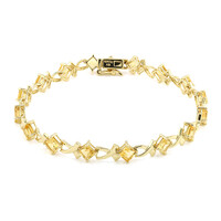 Bracciale in argento con Citrino