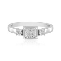 Anello in argento con Diamante I2 (J)