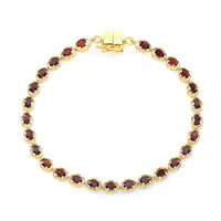 Bracciale in argento con Granato Mozambico