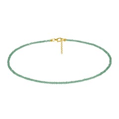 Collana in argento con Onice Verde