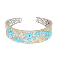 Bracciale in argento con Turchese Sleeping Beauty (Dallas Prince Designs)