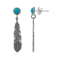 Orecchini in argento con Turchese Kingman (Desert Chic)
