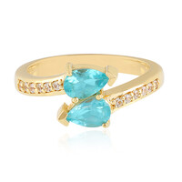 Anello in argento con Apatite Blu