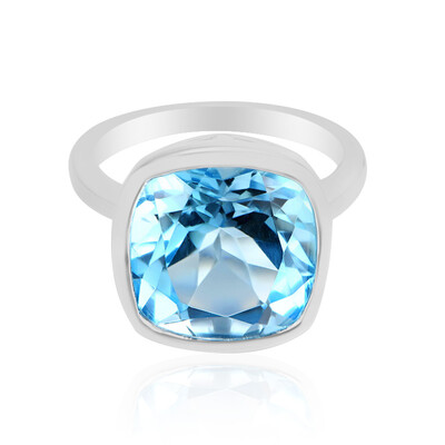 Anello in argento con Topazio Blu Cielo