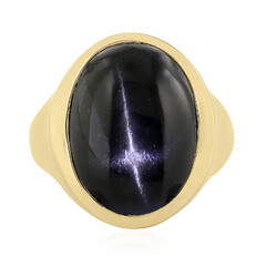 Anello in argento con Diopside Stellato d'India
