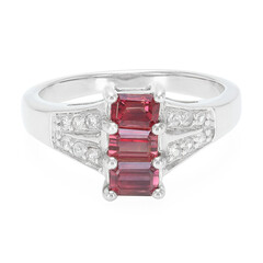 Anello in argento con Rubino Tanzania