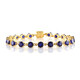 Bracciale in argento con Zaffiro Blu