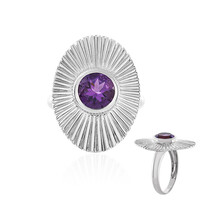 Anello in argento con Ametista Uruguay (de Melo)