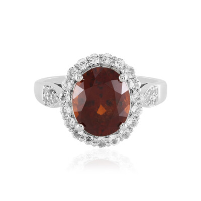 Anello in argento con Granato Essonite