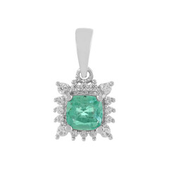 Ciondolo in argento con Smeraldo Etiope