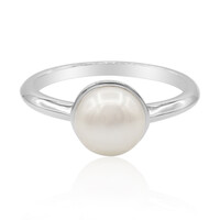 Anello in argento con Perla di Acqua Dolce (TPC)