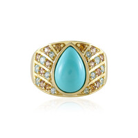 Anello in argento con Turchese Sleeping Beauty (KM by Juwelo)