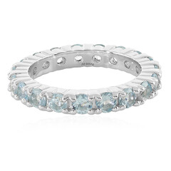 Anello in argento con Topazio Blu Cielo